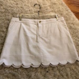 Lilly Pulitzer scalloped mini skirt